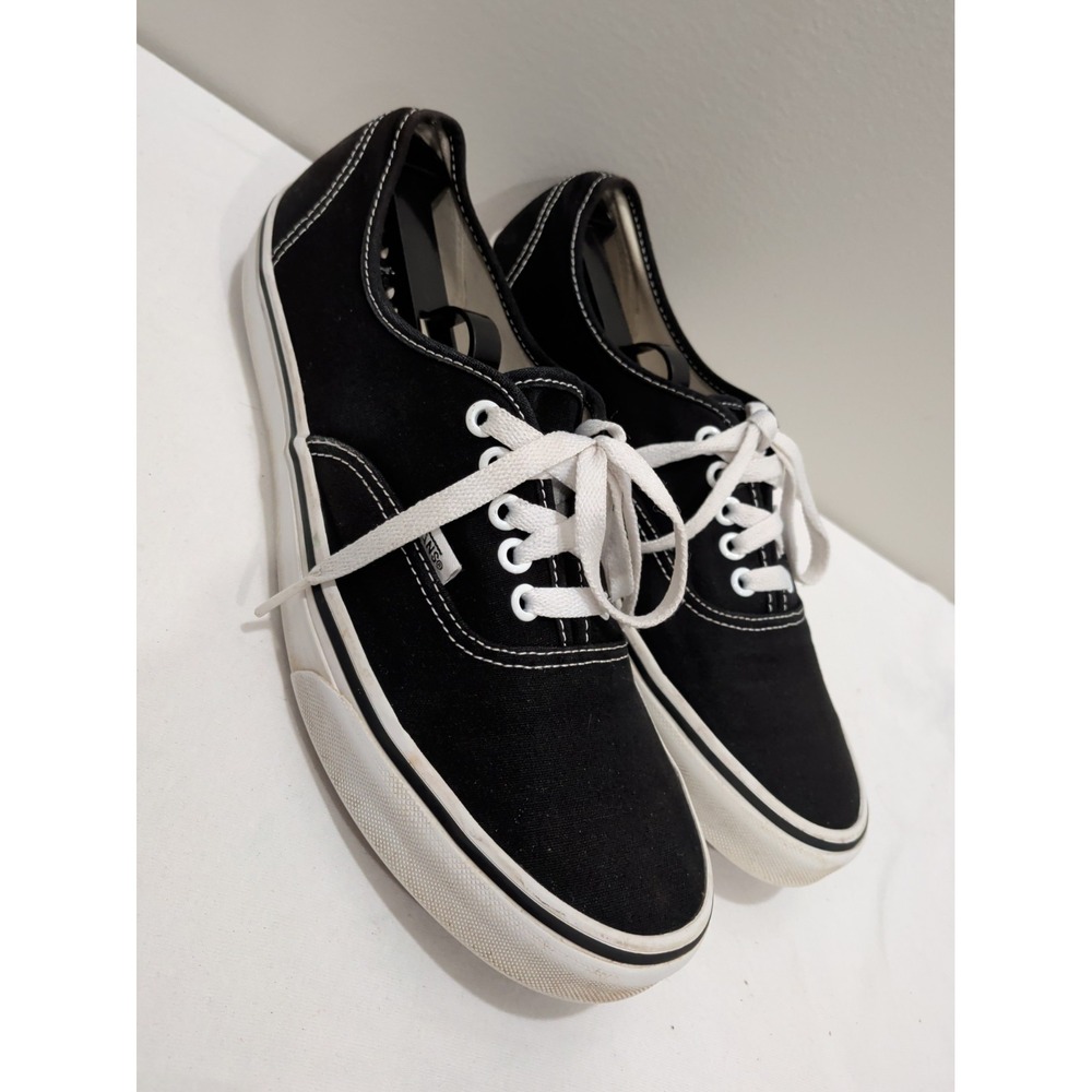 Vans Off The Wall Old Skool Black Canvas Sneakers Mens 9.5 Womens 11 500714